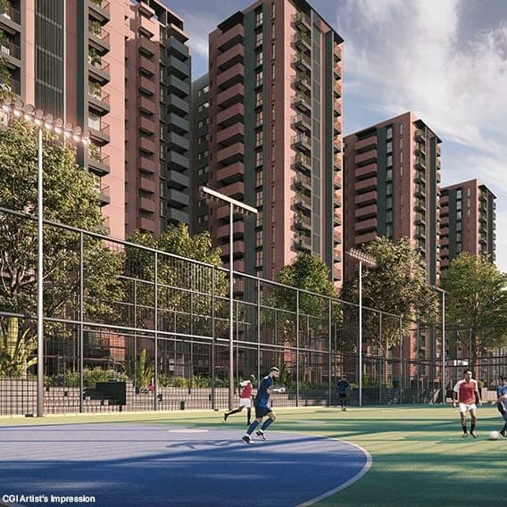 Outdoor sports and recreation area